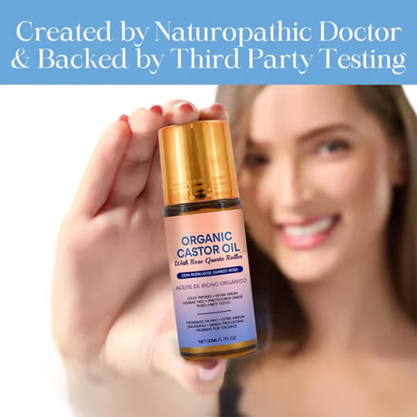 🏆Flash Sale⚡ 50K+ SOLD! Almost Gone-💥🎉🌿✨ Organic Castor Oil Roll-On - For Radiant Skin, Lush Hair & Relaxation,Best Gifts
