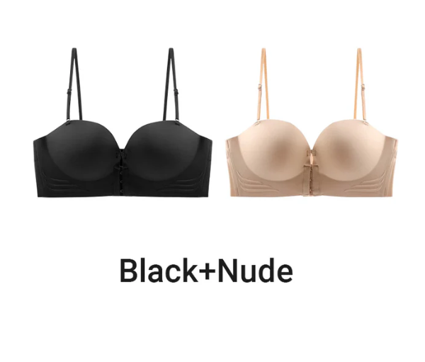 Women's Non-Slip Front Closure Strapless Bra