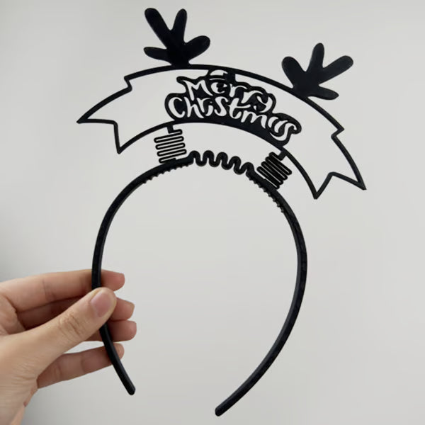 🎅 3D Printed Cartoon Colorful Christmas Headband