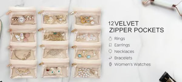 🔥Travel Jewelry Box with Small Pouches 21 Reviews