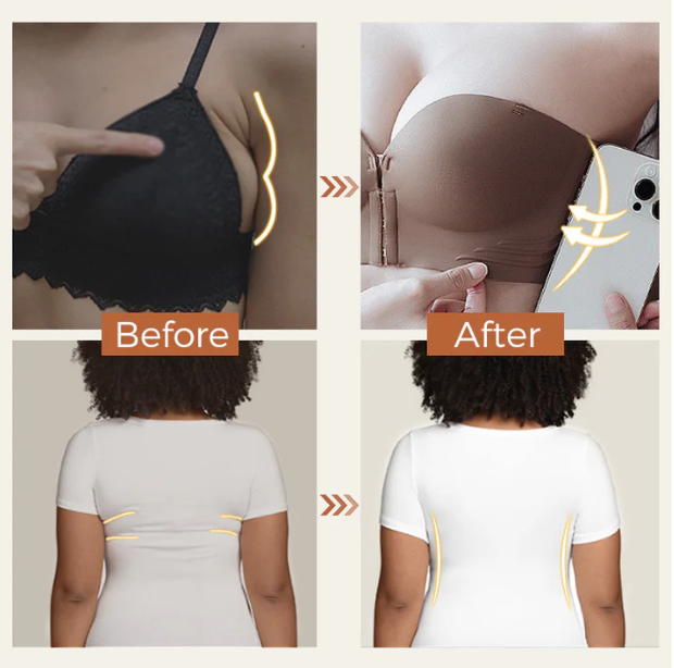 Women's Non-Slip Front Closure Strapless Bra