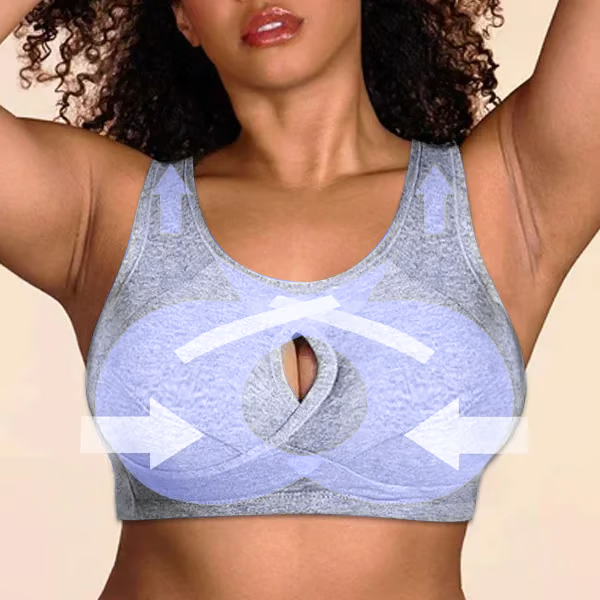 ๐-Pure Cotton Instantly lifts Anti-Sagging Wirefree Bra