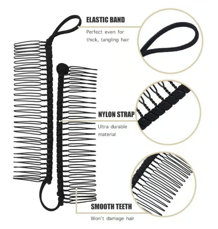 🔥Vintage Stretchy Banana Hair Clip