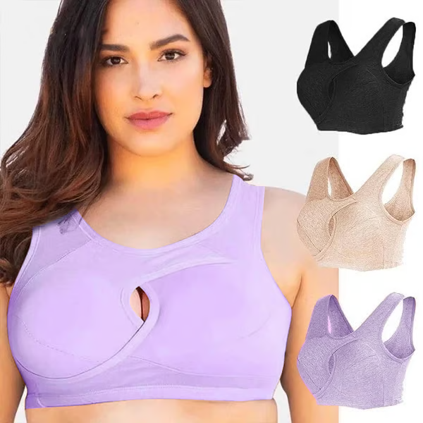 ๐-Pure Cotton Instantly lifts Anti-Sagging Wirefree Bra