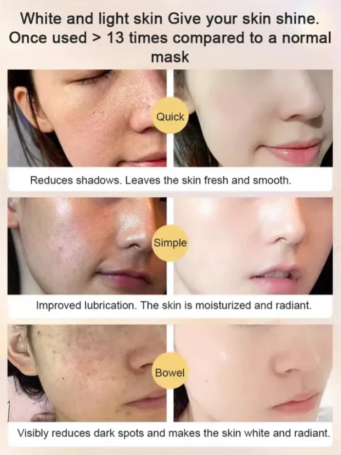 Brightening and Whitening Spot-Removing Face Mask