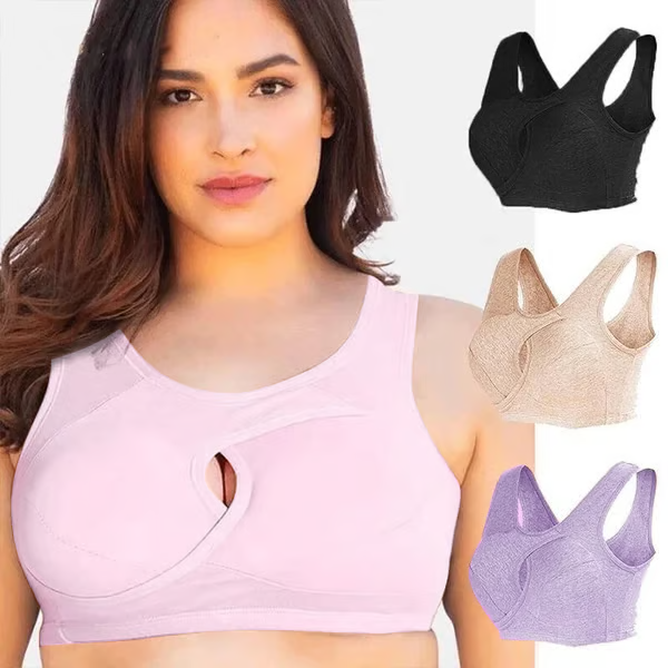๐-Pure Cotton Instantly lifts Anti-Sagging Wirefree Bra