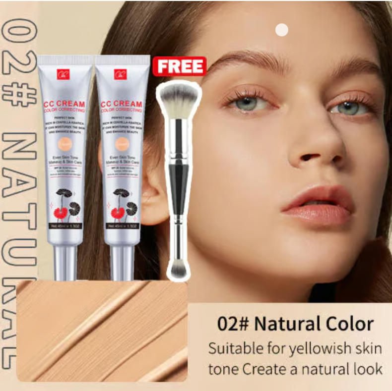 🔥BUY 1 GET 1 FREE + MAKEUP BRUSH!!✨Luxe Brush Foundation - SPF50+(Perfect for every age group)