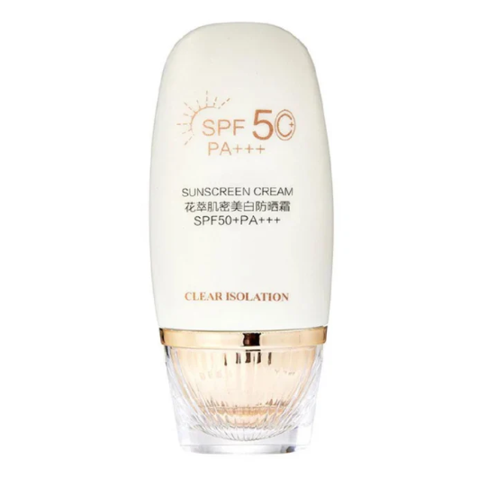 Flower Extract Skin Brightening Sunscreen Cream SPF50+