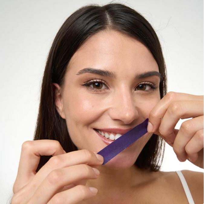 DRDENT Purple Teeth Whitening Strips - 7/21 Whitening Sessions - Safe for Enamel - Non Sensitive Teeth Whitening - Peroxide-Free