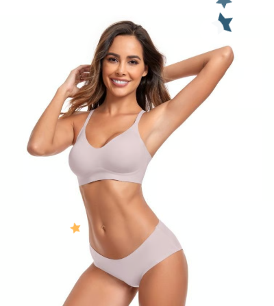 Womens Seamless Bra No Underwire Comfort Push Up Bra-💥3 Pack