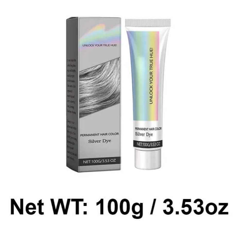 2-in-1 Natural Essence Extract Silver Hair Dye