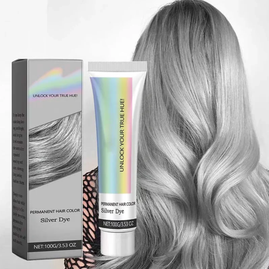 2-in-1 Natural Essence Extract Silver Hair Dye
