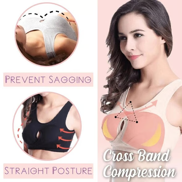 ๐-Pure Cotton Instantly lifts Anti-Sagging Wirefree Bra