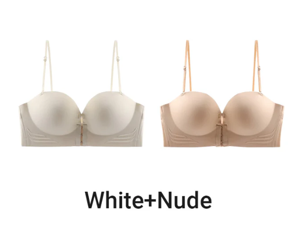 Women's Non-Slip Front Closure Strapless Bra