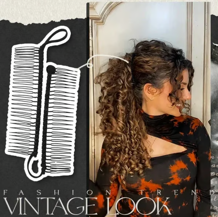 🔥Vintage Stretchy Banana Hair Clip