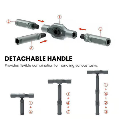 🔥24 in 1 DlY Screwdriver Set Magnetic Compact and Portable Ratchet Screwdriver