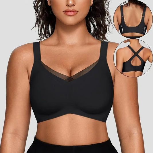 🎉Women Wireless V-Neck Mesh Bralette