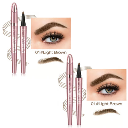 🎁Last Day Buy 1 Get 1 Free✨Waterproof Micro-Fork Eyebrow Pencil, Long-Lasting Brow Pen for Natural Hair-Like Strokes