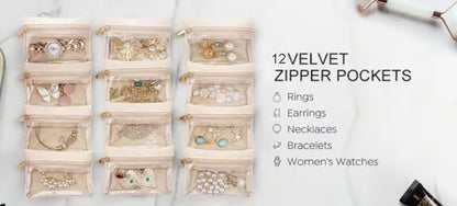 🔥Travel Jewelry Box with Small Pouches 21 Reviews