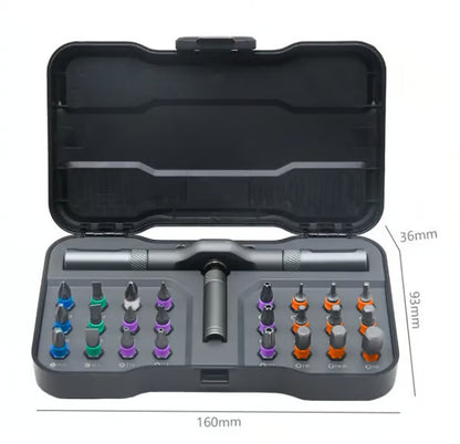 🔥24 in 1 DlY Screwdriver Set Magnetic Compact and Portable Ratchet Screwdriver