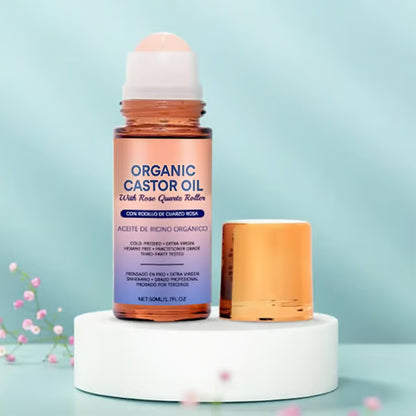 🏆Flash Sale⚡ 50K+ SOLD! Almost Gone-💥🎉🌿✨ Organic Castor Oil Roll-On - For Radiant Skin, Lush Hair & Relaxation,Best Gifts