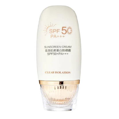 Flower Extract Skin Brightening Sunscreen Cream SPF50+
