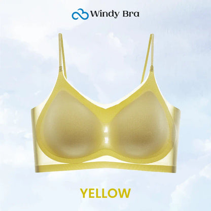 Summer seamless ultra thin plus size ice silk comfort bra