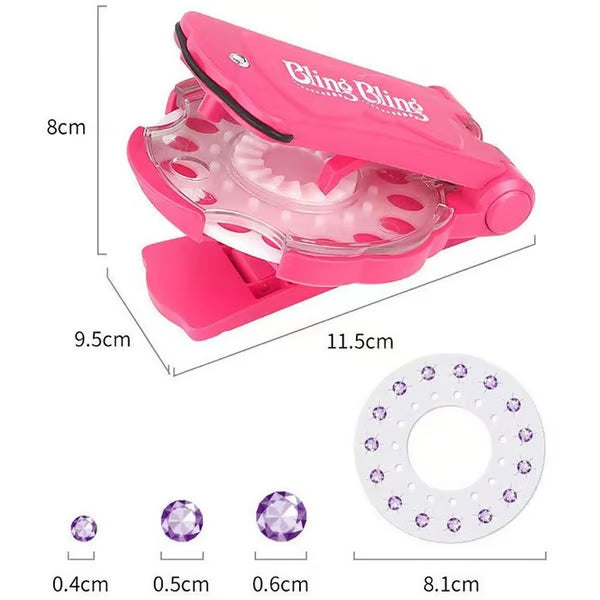 ✨Glitter Diamond Styling Tools Hair Gemstone Styling Set to light up girls' hair, clothes, accessories, No Heat Required Hair Styling Accessories