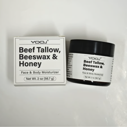 🔥Beef Tallow Beeswax and Honey Face Moisturizer