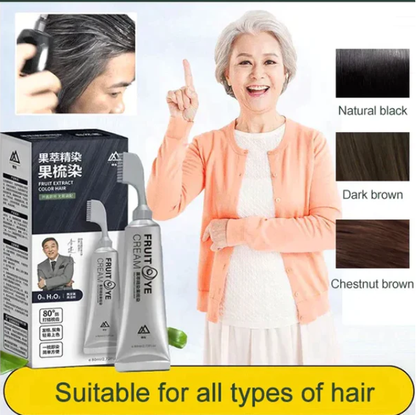 Fruit Essence Hair Dyeing Comb（50% OFF）