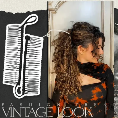 🔥Vintage Stretchy Banana Hair Clip